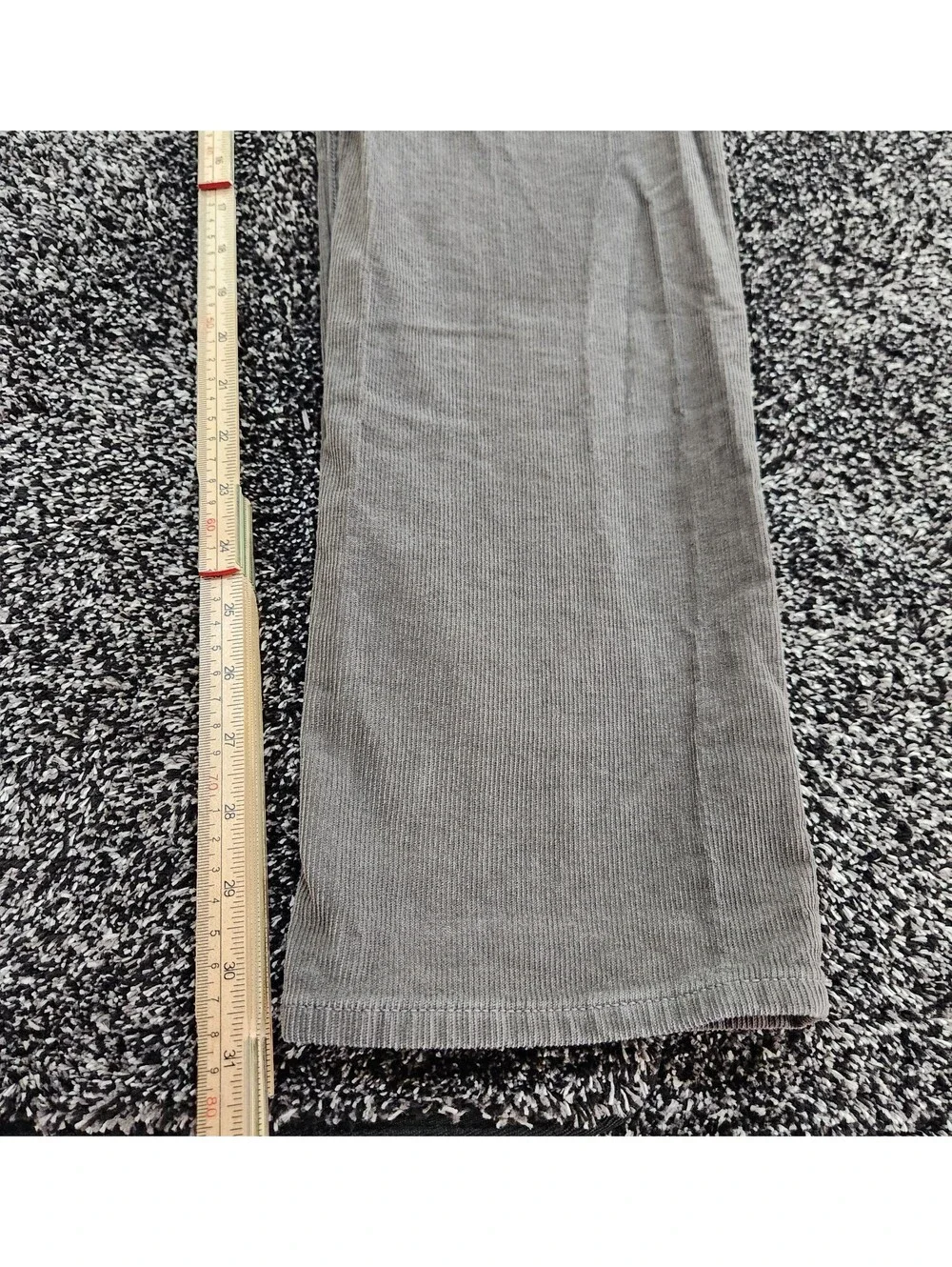 J Crew 484 Slim Fit Corduroy Pants Mens Grey Ribbed Trousers Size 36x32
